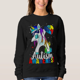 Dabbing Unicorn Autism Awareness Kids Girls Boys B Trui