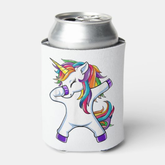 Dabbing Unicorn Blikjeskoeler (Blikje Voorkant)