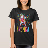 Dabbing Unicorn Brenda T-shirt (Voorkant)