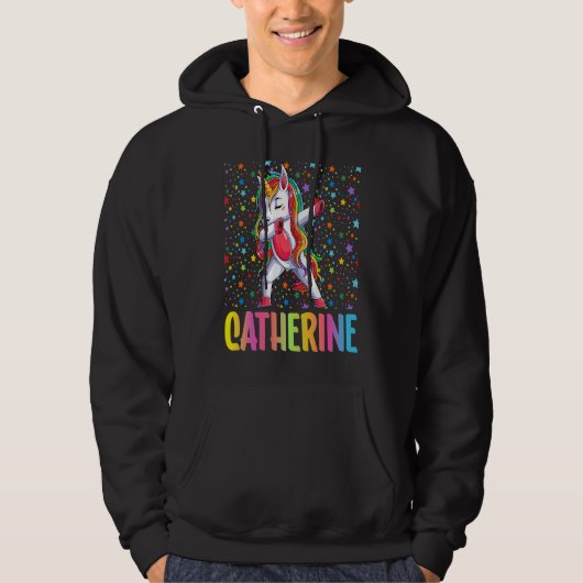 Dabbing Unicorn Catherine Hoodie (Voorkant)