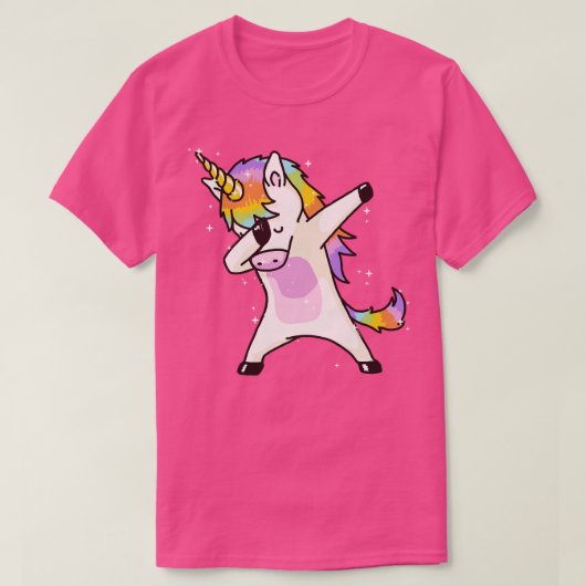 Dabbing Unicorn Dab Hip Hop Funny Magic T-shirt (Design voorkant)