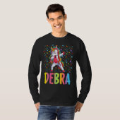 Dabbing Unicorn Debra T-shirt (Voorkant volledig)