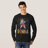 Dabbing Unicorn Donna T-shirt (Voorkant volledig)