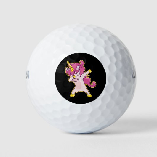 Dabbing Unicorn Golfballen (Voorkant)