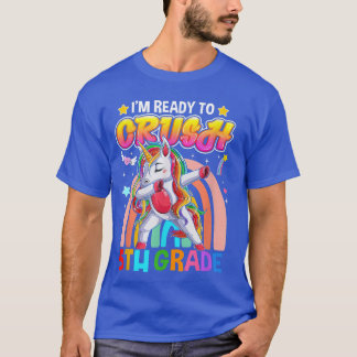 Dabbing Unicorn ik ben klaar om de 5de graad terug T-shirt