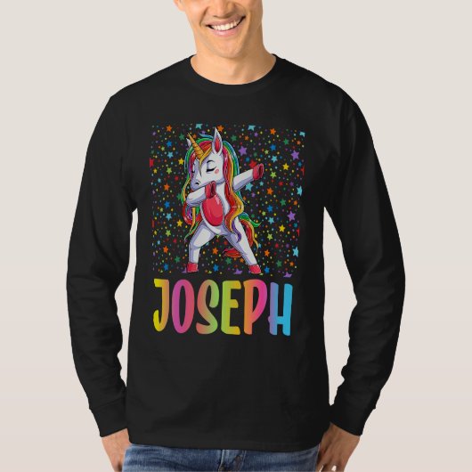Dabbing Unicorn Joseph T-shirt (Voorkant)