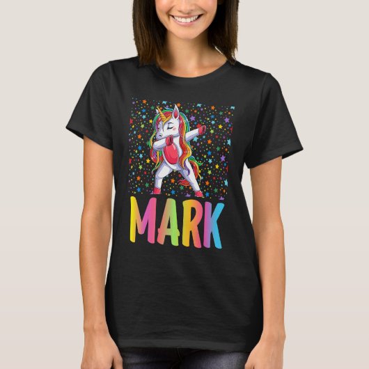 Dabbing Unicorn Mark T-shirt (Voorkant)