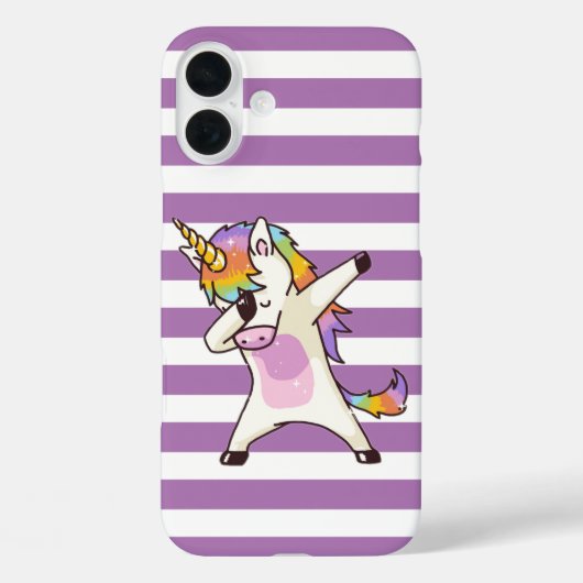Dabbing Unicorn Phone case (Achterkant)