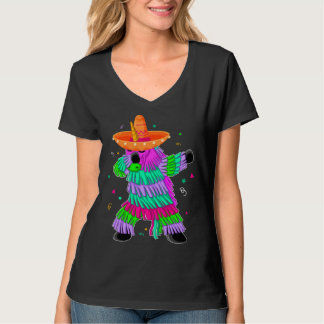 Dabbing Unicorn Pinata Mexican Fiesta Cinco De May T-shirt