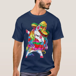 Dabbing Unicorn Poncho Poncho Pet Shirt Cinco de M