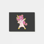 Dabbing Unicorn Post-it® Notes (Voorkant)
