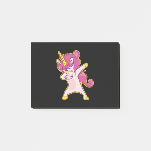Dabbing Unicorn Post-it® Notes (Voorkant)