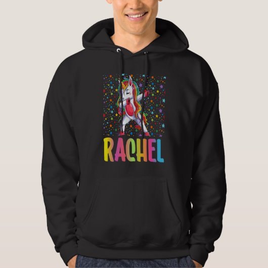 Dabbing Unicorn Rachel Hoodie (Voorkant)