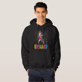 Dabbing Unicorn Richard Hoodie (Voorkant volledig)