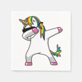 dabbing unicorn servetten (Voorkant)