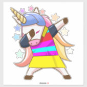 Dabbing Unicorn Sticker (Vel)