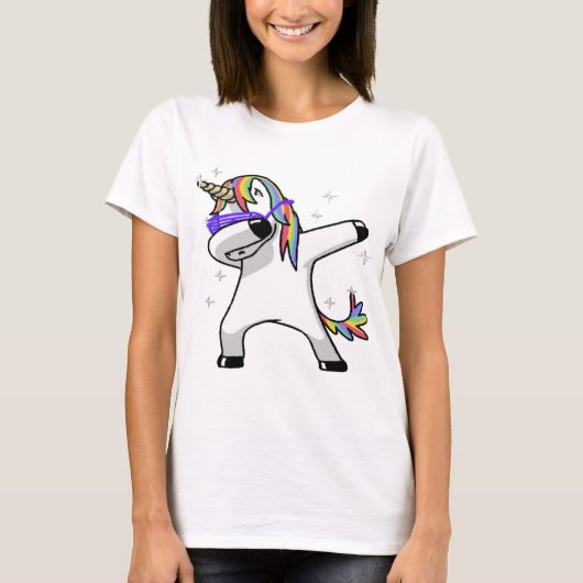 Dabbing Unicorn T-shirt (Voorkant)