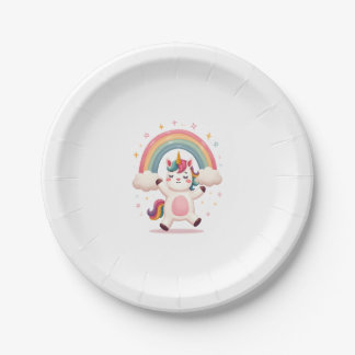 Dabbing Unicorn T-shirt - Grappige Dab-dans Regenb Papieren Bordje