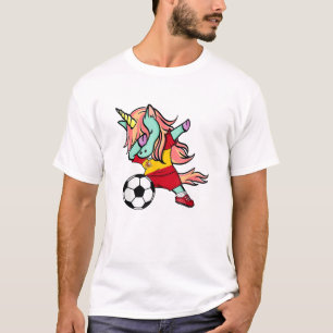 Dabbing Unicorn Voetbal Spanje Jersey Shirt Spaans