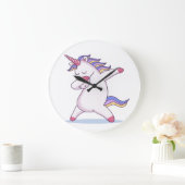 Dabbing Unicorn Wall klok (Huis)