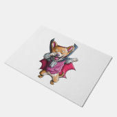 Dabbing Vampire Corgi Leuke Halloween Corgi Grappi Deurmat (Schuin)