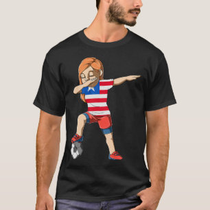 Dabbing Voetbal Meisje Liberia Shirt Liberisch 