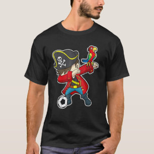 dabbing voetbal piraat Kinder jongens meisjes jeug T-shirt
