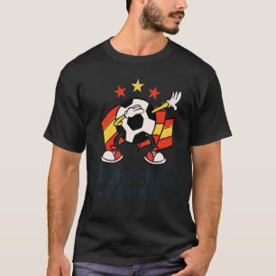 Dabbing Voetbal Spaans Vlag Soccer Squad T-shirt
