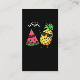 Dabbing Watermelon Pineapple Kawaii Summer Fruits Visitekaartje