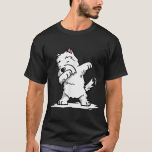 Dabbing Westie Funny West Highland White Terrier T-shirt