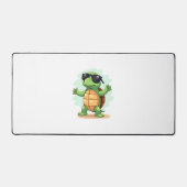 Dabbing Zee Turtle Dierenvriend Save the Turtles T Bureaumat (Voorkant)