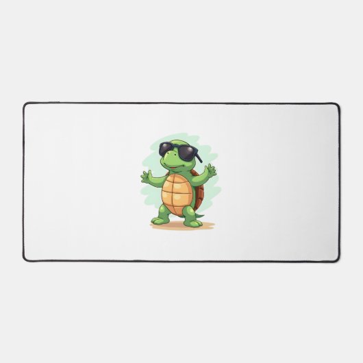 Dabbing Zee Turtle Dierenvriend Save the Turtles T Bureaumat (Voorkant)