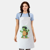 Dabbing Zee Turtle Dierenvriend Save the Turtles T Schort (Gedragen)