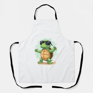 Dabbing Zee Turtle Dierenvriend Save the Turtles T Schort
