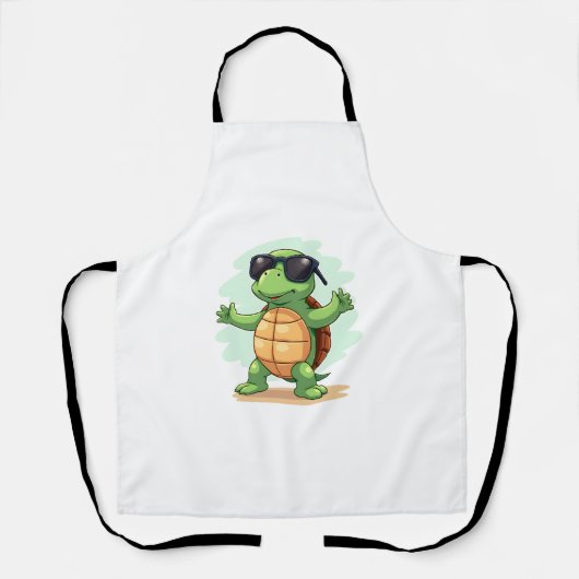 Dabbing Zee Turtle Dierenvriend Save the Turtles T Schort (Voorkant)