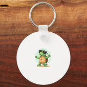 Dabbing Zee Turtle Dierenvriend Save the Turtles T Sleutelhanger (Voorkant)