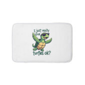 Dabbing Zee Turtle Ik hou gewoon echt van Turtles  Badmat (Voorkant)