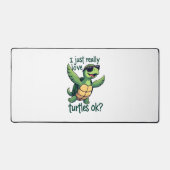 Dabbing Zee Turtle Ik hou gewoon echt van Turtles  Bureaumat (Voorkant)
