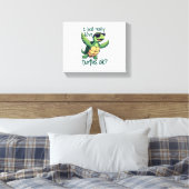 Dabbing Zee Turtle Ik hou gewoon echt van Turtles  Canvas Afdruk (Insitu (Slaapkamer))