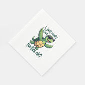 Dabbing Zee Turtle Ik hou gewoon echt van Turtles  Servet (Hoek)