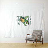 Dabbing Zee Turtle Ik hou gewoon echt van Turtles  Wandkleed (In Situ (horizontaal))