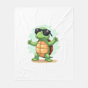 Dabbing Zeeschildpad Dierenvriend Red De Schildpad Fleece Deken
