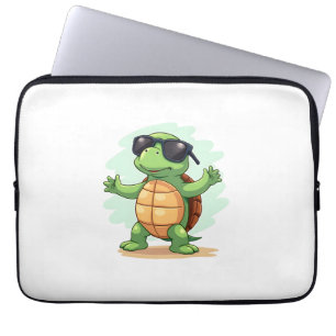 Dabbing Zeeschildpad Dierenvriend Red De Schildpad Laptop Sleeve