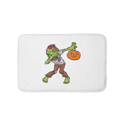 Dabbing Zombie Halloween Dab Funny Gift design Badmat (Voorkant)