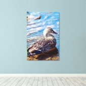 Dabbling Ripples Canvas Afdruk (Insitu (Houten vloer))