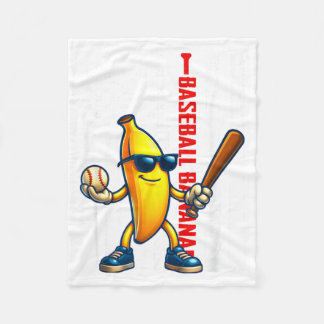 Dabende Banaan Retro Amerikaanse Vlag Bananen Lief Fleece Deken
