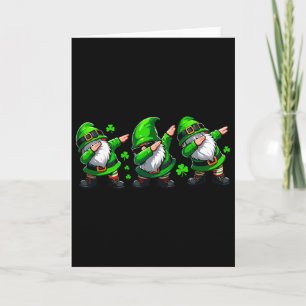 Dabende kabouters St. Patricks Day Ierse jig-vieri Kaart
