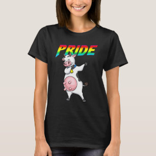 Dabende Koe Lesbienne Biseksueel Homoseksueel Lgbt T-shirt