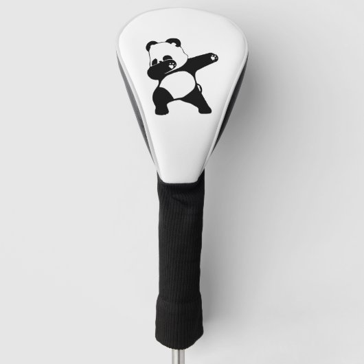 Dabende Panda  Golfheadcover (Voorkant)