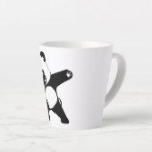 Dabende Panda  Latte Mok (Rechterhoek)